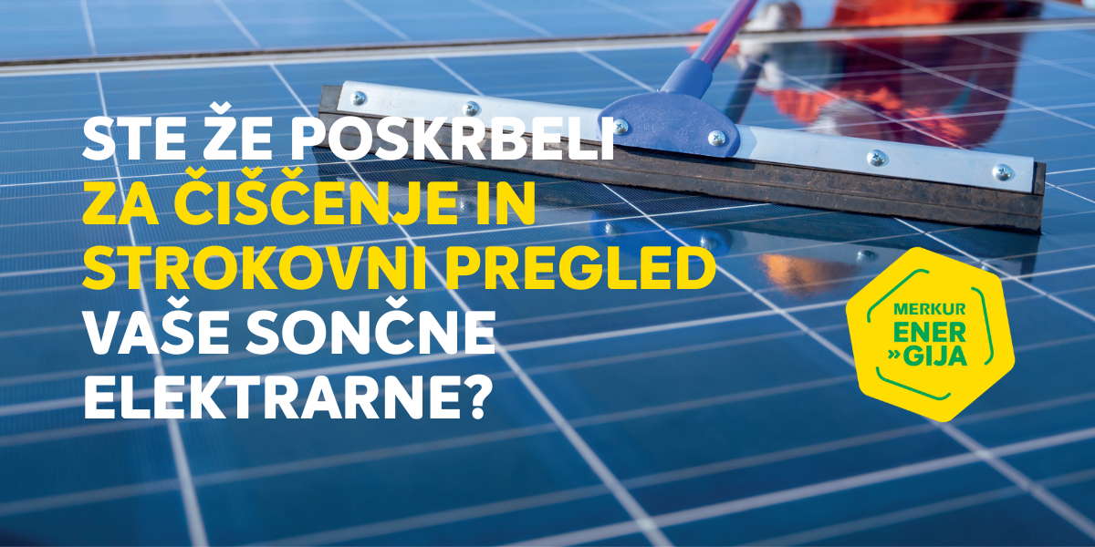 Akcija - čiščenje in pregled sončne elektrarne